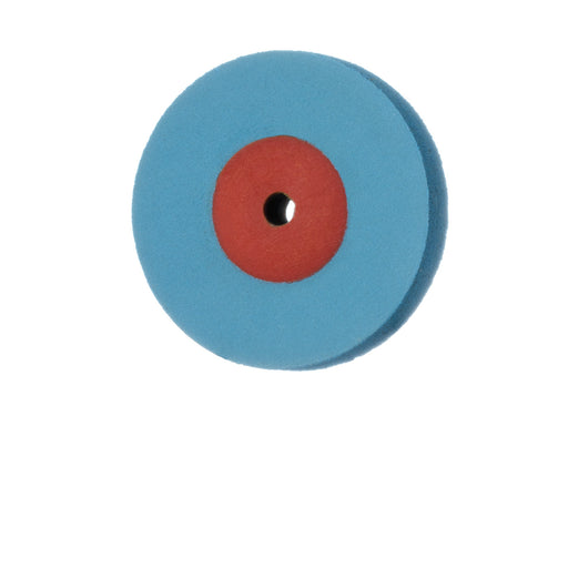 Polisher, Diamond Impregnated, For Zirconia, Blue / Orange, Wheel, 17mm Ø, Smoothing / Pre-Polishing, UNM - DCA06-170-UNM-BL / O - Avtec Dental