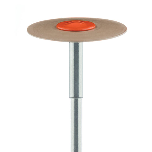 Polisher, Diamond Impregnated, For Zirconia, Brown / Orange, Knife Edge, 20mm Ø, High Shine Polishing, HP - DCA09-200-HP-BRN / O - Avtec Dental