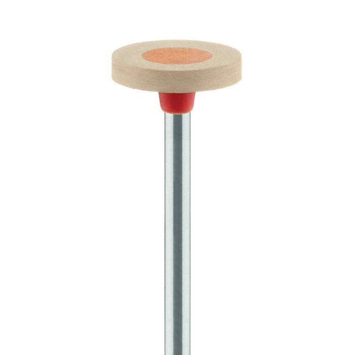 Polisher, Diamond Impregnated, For Zirconia, Brown / Orange, Wheel, 11mm Ø, High Shine Polishing, HP - DCA11-110-HP-BRN / O - Avtec Dental