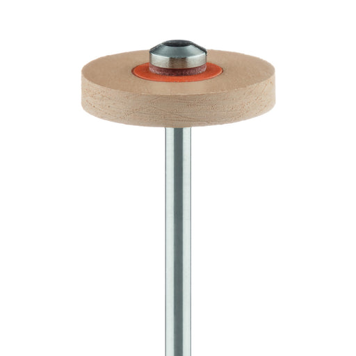 Polisher, Diamond Impregnated, For Zirconia, Brown / Orange, Wheel, 17mm Ø, High Shine Polishing, HP - DCA12-170-HP-BRN / O - Avtec Dental