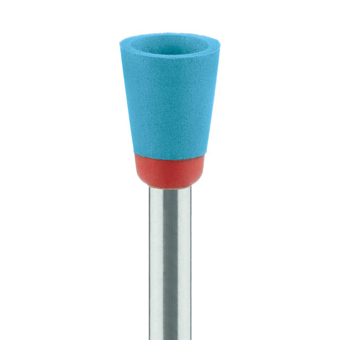 Polisher, Diamond Impregnated, For Zirconia, Blue / Orange, Cup, 6mm Ø, Smoothing / Pre-Polishing, RA - DCA13-060-RA - Avtec Dental