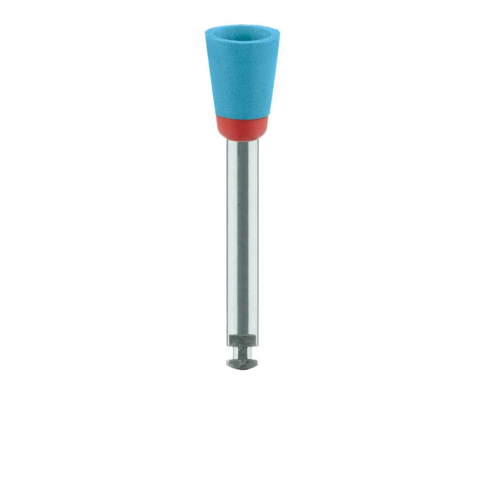 Polisher, Diamond Impregnated, For Zirconia, Blue / Orange, Cup, 6mm Ø, Smoothing / Pre-Polishing, RA - DCA13-060-RA - Avtec Dental