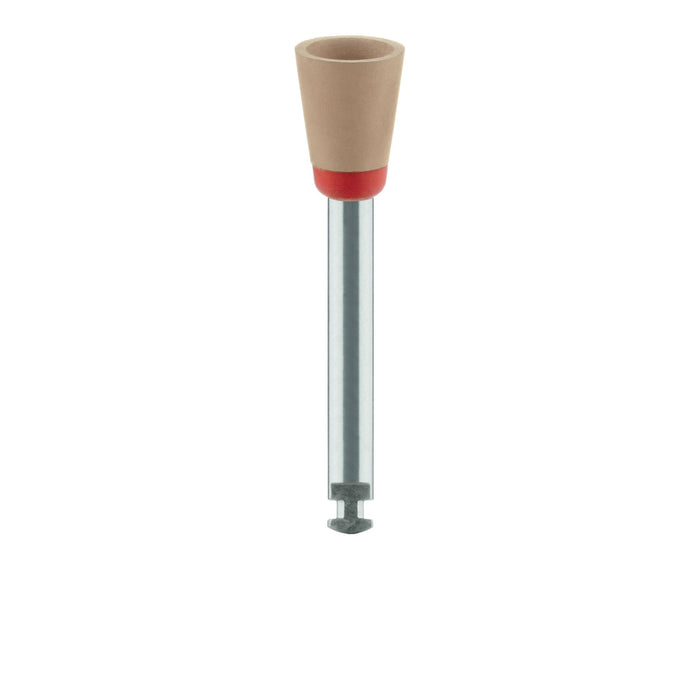 Polisher, Diamond Impregnated, For Zirconia, Brown / Orange, Cup, 6mm Ø, High Shine Polishing, RA - DCA14-060-RA - Avtec Dental