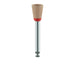 Polisher, Diamond Impregnated, For Zirconia, Brown / Orange, Cup, 6mm Ø, High Shine Polishing, RA - DCA14-060-RA - Avtec Dental