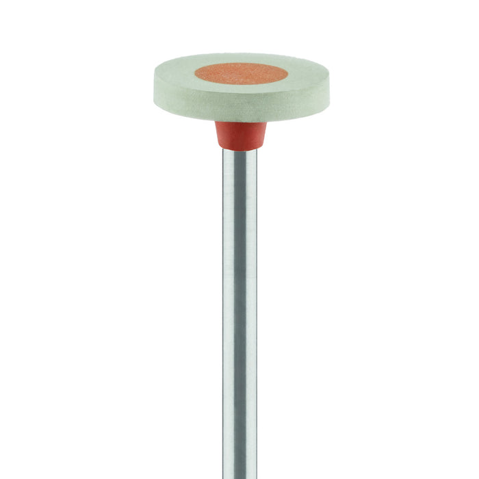 Polisher, Diamond Impregnated Polishing System, Grey / Orange, Wheel, 11mm Ø, High Shine Polishing, HP - DPO06-110-HP-G / O - Avtec Dental