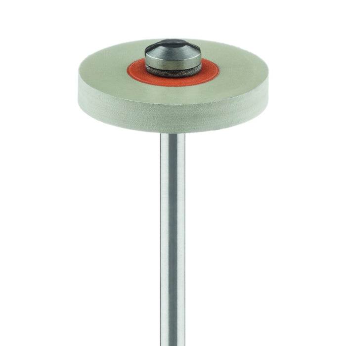 Polisher, Diamond Impregnated Polishing System, Grey / Orange, Wheel, 17mm Ø, High Shine Polishing, HP - DPO10-170-HP - Avtec Dental