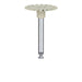 Slim Twist 3D Print Polisher, 14.0mm Ø, High Shine, Grey, RA - DPP04-140-RA - Avtec Dental
