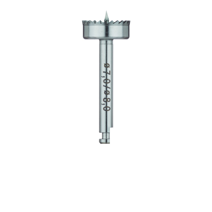 Initial Bur Trephine 7mm, 5mm length 7mm inner, 8mm outer OBS - DV229-070-RA - Avtec Dental