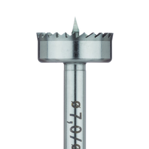 Initial Bur Trephine 7mm, 5mm length 7mm inner, 8mm outer OBS - DV229-070-RA - Avtec Dental