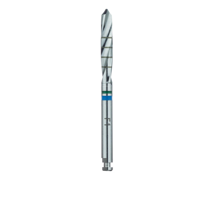 Surgery, Green / Blue Pilot Bur, 2.5mm Ø, Length 15mm, RAXL - F1001-025-RAXL - Avtec Dental