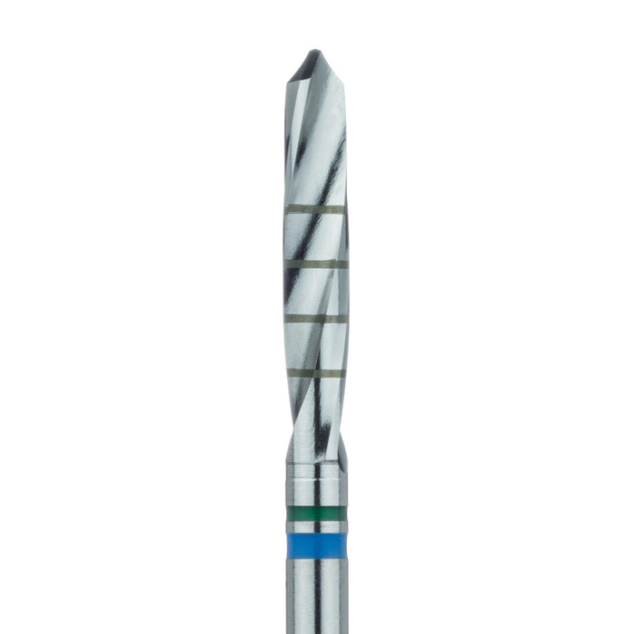 Surgery, Green / Blue Pilot Bur, 2.5mm Ø, Length 15mm, RAXL - F1001-025-RAXL - Avtec Dental