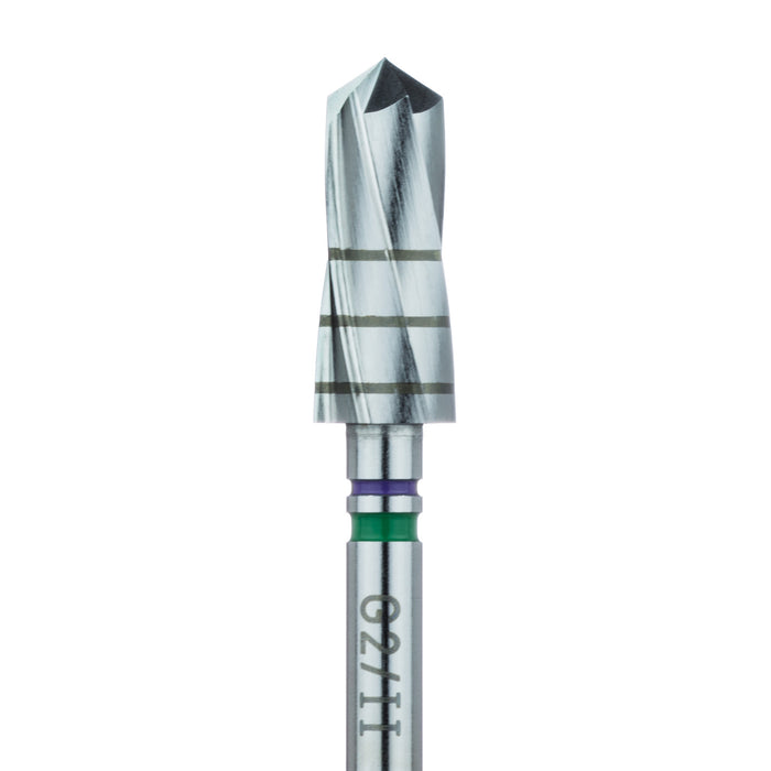 Surgery, Purple / Green Expansion Drill, 4.5mm Ø, Length 11mm, RAL - G2004 - Avtec Dental