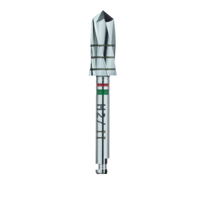 Surgery, Red / Green Expansion Drill, 4.9mm Ø, Length 11mm, RAL - H2004 - Avtec Dental