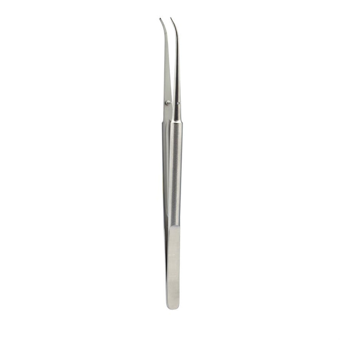 Surgery, Hand Instrument Curved Micro Surgical Forceps, 180mm Length - HI304 - Avtec Dental