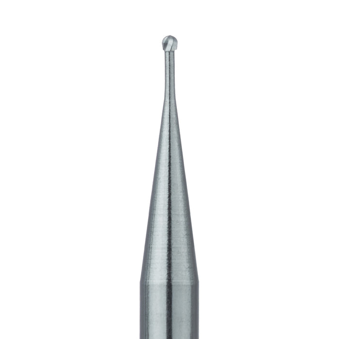 Operative Carbide Bur, Round, US#1 / 2, 0.6mm Ø, RA - HM1-006-RA - Avtec Dental
