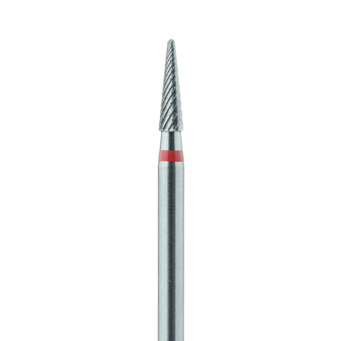 Carbide Cutter, Cross Cut, Round End Taper, 2.3mm Ø, Fine, HP - HM138FX-023-HP - Avtec Dental