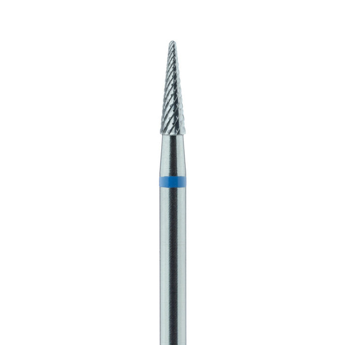 Carbide Cutter, Cross Cut, Round End Taper, 2.3mm Ø, Medium, HP - HM138GX-023-HP - Avtec Dental