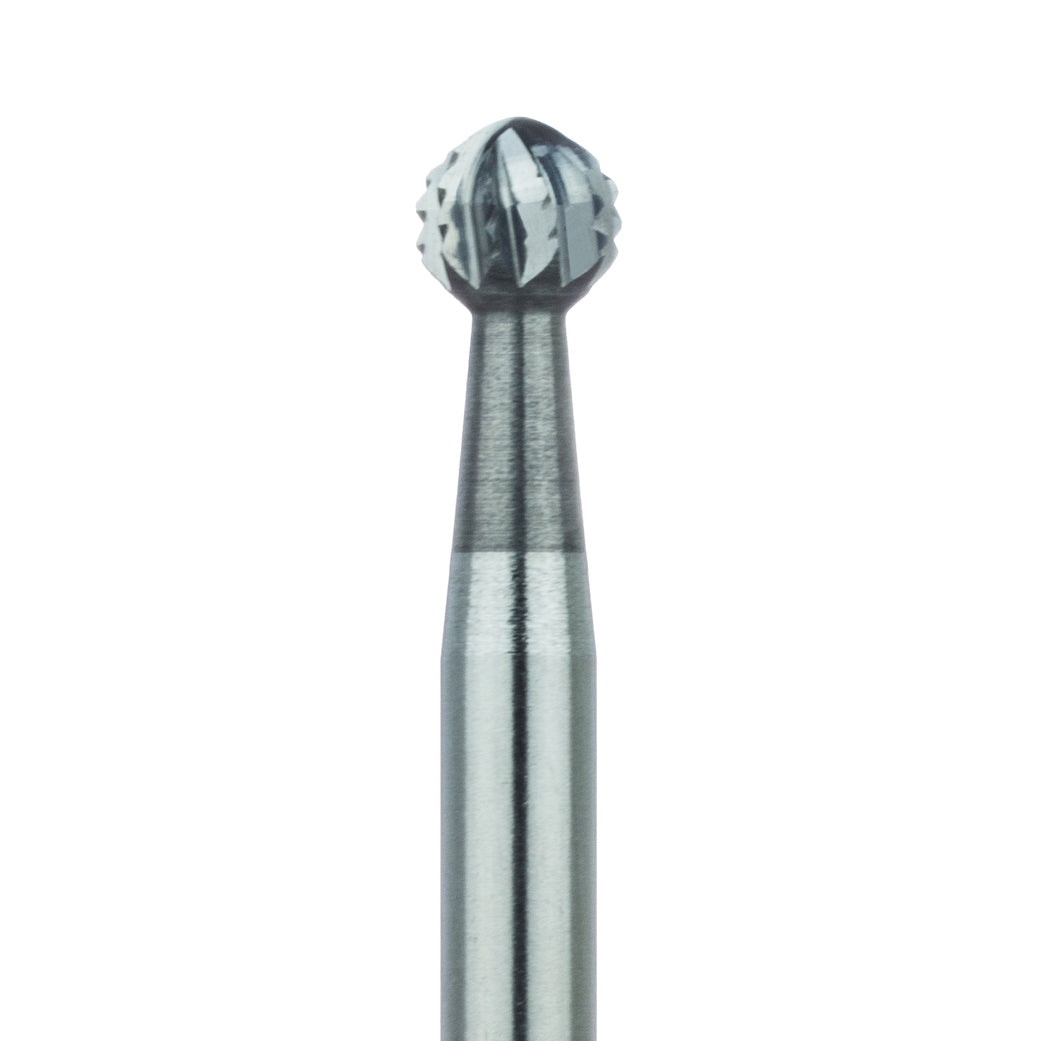 Surgical Round Carbide Bur, Cross Cut, 2.7mm Ø, RAX - HM141A-027-RAX