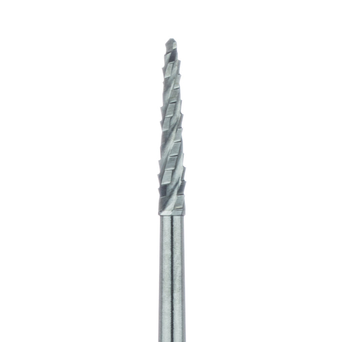 Surgical Lindemann Carbide Bur, Cross Cut, Long Neck, 1.4mm Ø, Length 8mm, FG - HM162SL-014-FG - Avtec Dental