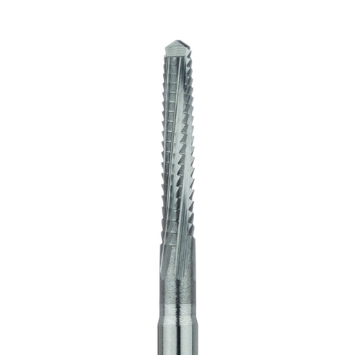 Surgical Lindemann Carbide Bur, Cross Cut, Spade Tip, 2.1mm Ø, Length 11mm, HP - HM166-021-HP - Avtec Dental