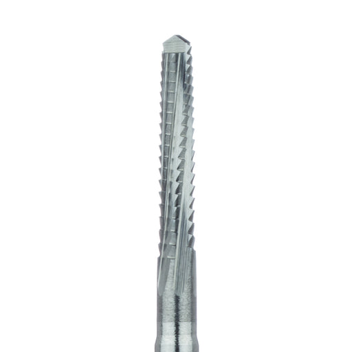 Surgical Lindemann Carbide Bur, Cross Cut, Spade Tip, 2.1mm Ø, Length 11mm, RAL - HM166-021-RAL - Avtec Dental