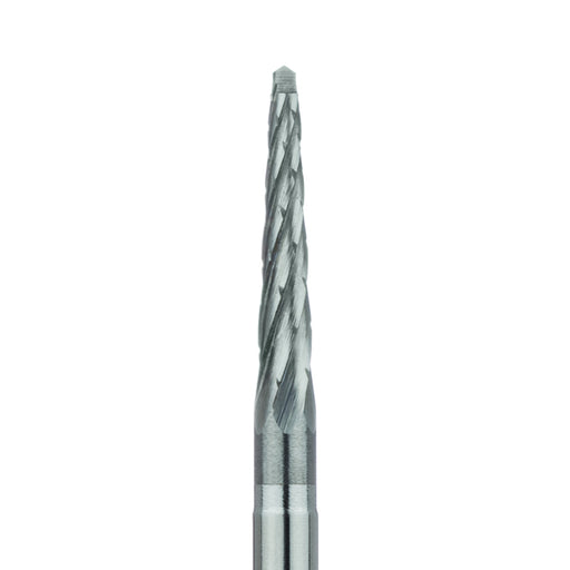 Surgical Lindemann Carbide Bur, Cross Cut, Spade Tip, 2.1mm Ø, Length 11mm, HP - HM166RX-021-HP - Avtec Dental