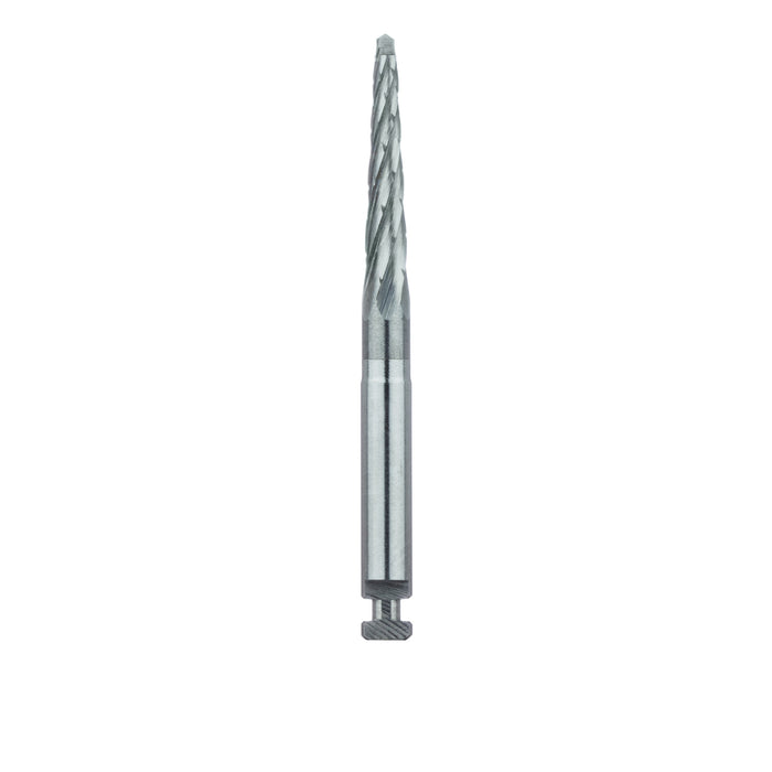 Surgical Lindemann Carbide Bur, Cross Cut, Spade Tip, 2.1mm Ø, Length 11mm, RAL - HM166RX-021-RAL - Avtec Dental