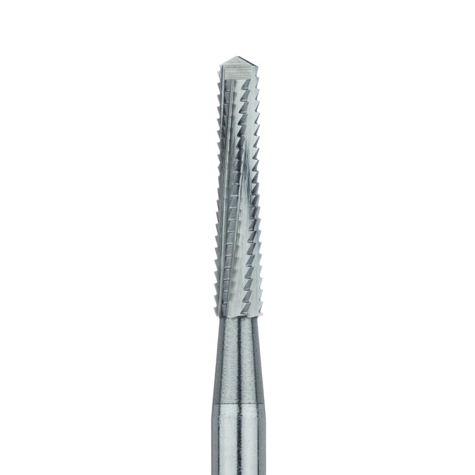 Surgical Lindemann Carbide Bur, Cross Cut, Spade Tip, 2.3mm Ø, Length 11mm, HP - HM167-023-HP - Avtec Dental