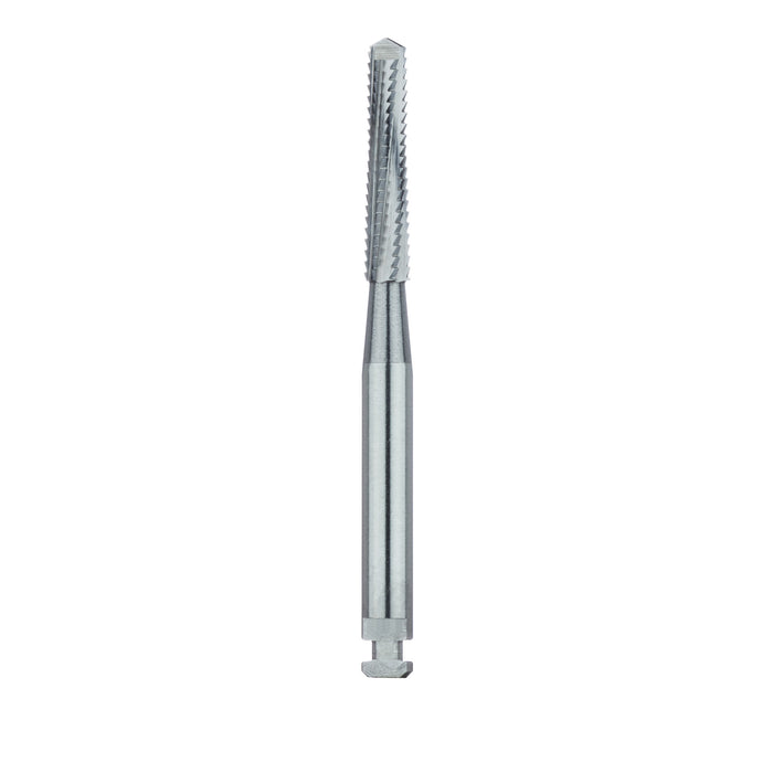 Surgical Lindemann Carbide Bur, Cross Cut, Spade Tip, 2.3mm Ø, Length 11mm, RAL - HM167-023-RAL - Avtec Dental