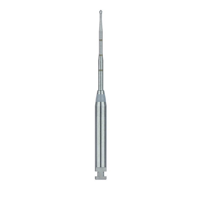 Long Neck Endo Access Bur, Carbide Cutting Tip, Round, 0.6mm Ø, Length 34mm, RA - HM191A-006-RAXL - Avtec Dental