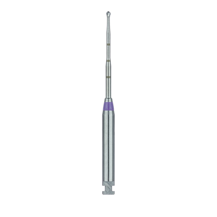 Long Neck Endo Access Bur, Carbide Cutting Tip, Round, 0.8mm Ø, Length 34mm, RA - HM191A-008-RAXL - Avtec Dental