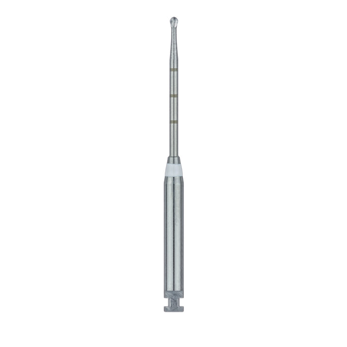 Long Neck Endo Access Bur, Carbide Cutting Tip, Round, 1mm Ø, Length 34mm, RA - HM191A-010-RAXL - Avtec Dental