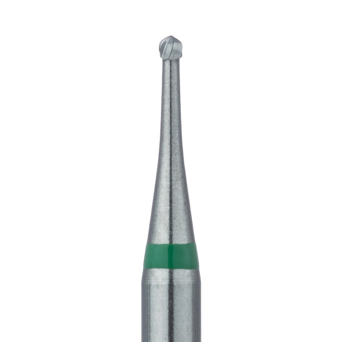 Operative Carbide Bur, Special Fluting Round, US#2S, 1mm Ø, RA - HM1S-010-RA - Avtec Dental