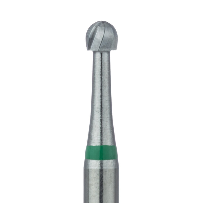 Operative Carbide Bur, Special Fluting Round, US#7S, 2.1mm Ø, RA - HM1S-021-RA - Avtec Dental