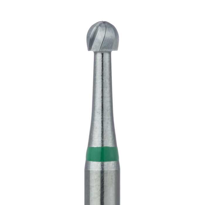 Operative Carbide Bur, Special Fluting Round, US#7S, 2.1mm Ø, RAL - HM1S-021-RAL - Avtec Dental