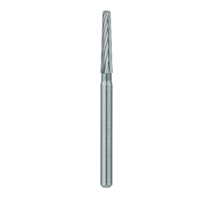 Trimming & Finishing Carbide Bur, Fine, Tapered Round Edge, 1.6mm Ø, FG - HM212LR-016-FG - Avtec Dental