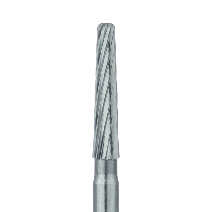 Trimming & Finishing Carbide Bur, Fine, Tapered Round Edge, 1.6mm Ø, FG - HM212LR-016-FG - Avtec Dental