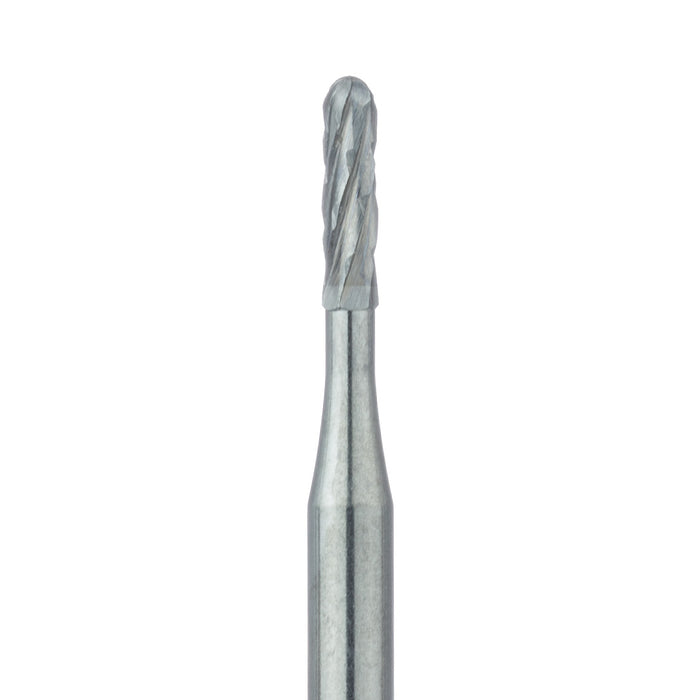 Crown Cutting Carbide Bur, Round End Cylinder Cross Cut, 1mm Ø, FG - HMG21RX-010-FG - Avtec Dental