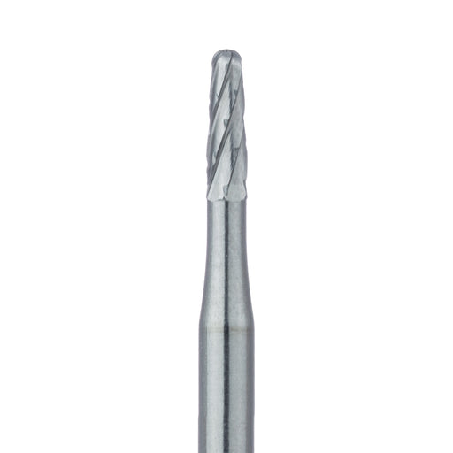 Crown Cutting Carbide Bur, Round End Taper Cross Cut, 1.2mm Ø, FG - HMG23RX-012-FG - Avtec Dental