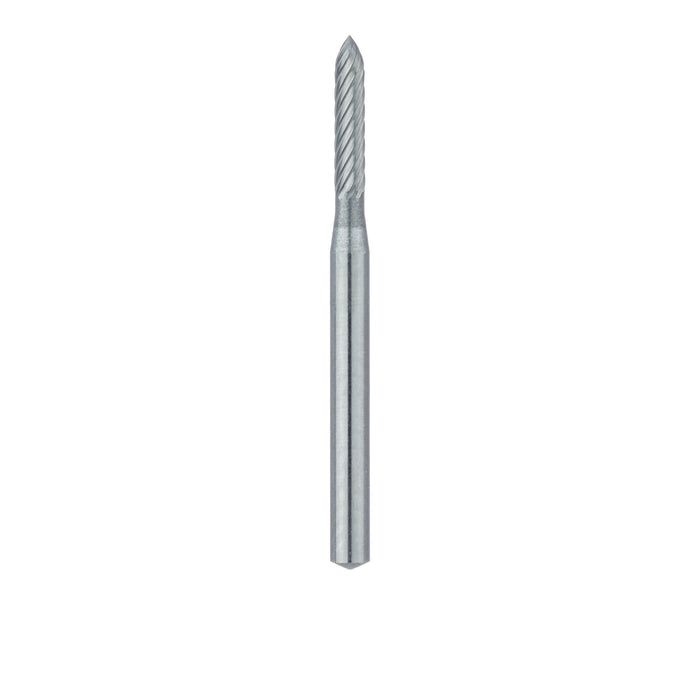 Trimming & Finishing Carbide Bur, Fine, Round End Taper, 2.3mm Ø, FG - HM243-012-FG - Avtec Dental