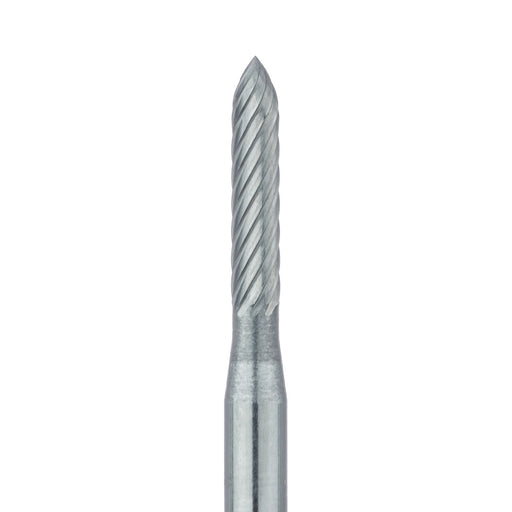 Trimming & Finishing Carbide Bur, Fine, Round End Taper, 2.3mm Ø, FG - HM243-012-FG - Avtec Dental
