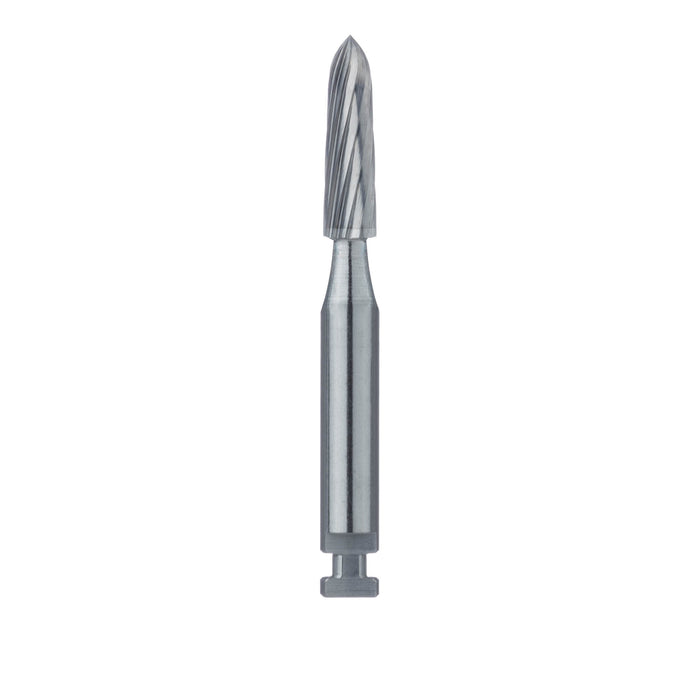 Trimming & Finishing Carbide Bur, Fine, Torpedo Tapered, 2.1mm Ø, RA - HM244K-021-RA - Avtec Dental