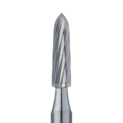 Trimming & Finishing Carbide Bur, Fine, Torpedo Tapered, 2.1mm Ø, RA - HM244K-021-RA - Avtec Dental