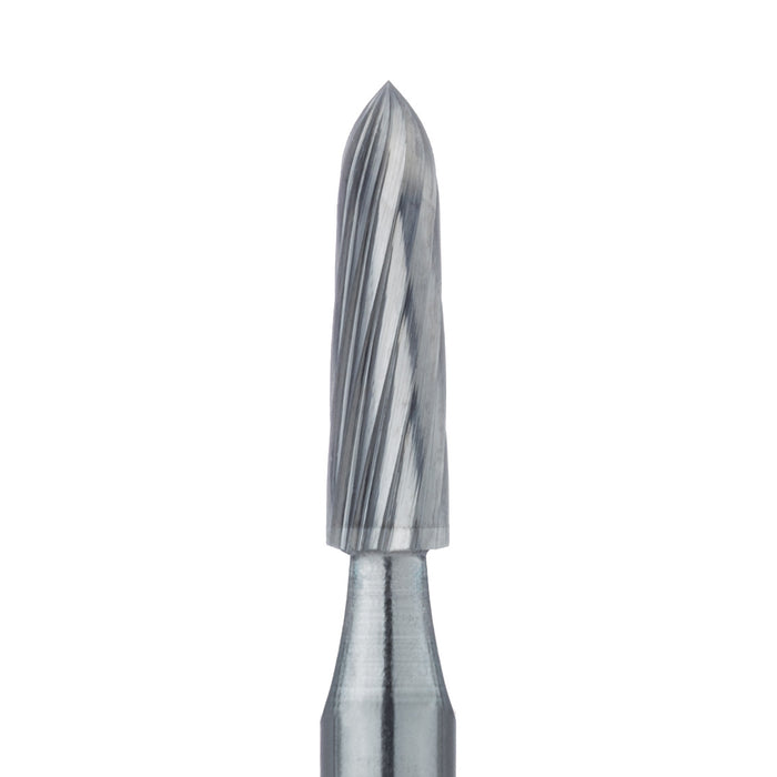 Trimming & Finishing Carbide Bur, Fine, Torpedo Tapered, 2.1mm Ø, RA - HM244K-021-RA - Avtec Dental