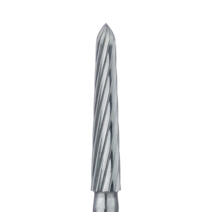 Trimming & Finishing Carbide Bur, Fine, Torpedo Tapered, 1.8mm Ø, FG - HM245K-018-FG - Avtec Dental