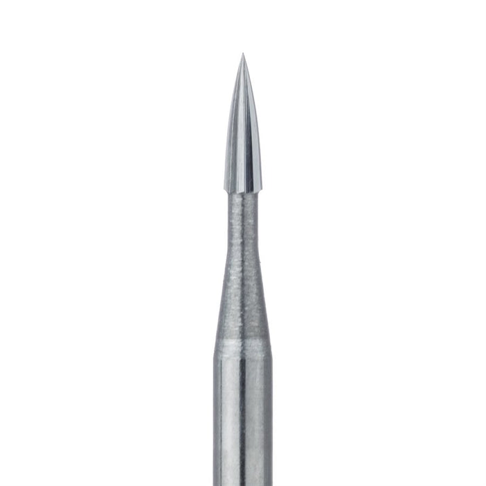 Trimming & Finishing Carbide Bur, Fine, Small Flame, US#7902, 1mm Ø, FG - HM246-010-FG - Avtec Dental