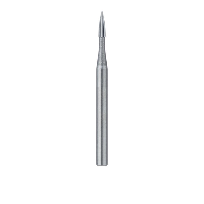 Trimming & Finishing Carbide Bur, Fine, Small Flame, US#7902, 1mm Ø, FG - HM246-010-FG - Avtec Dental