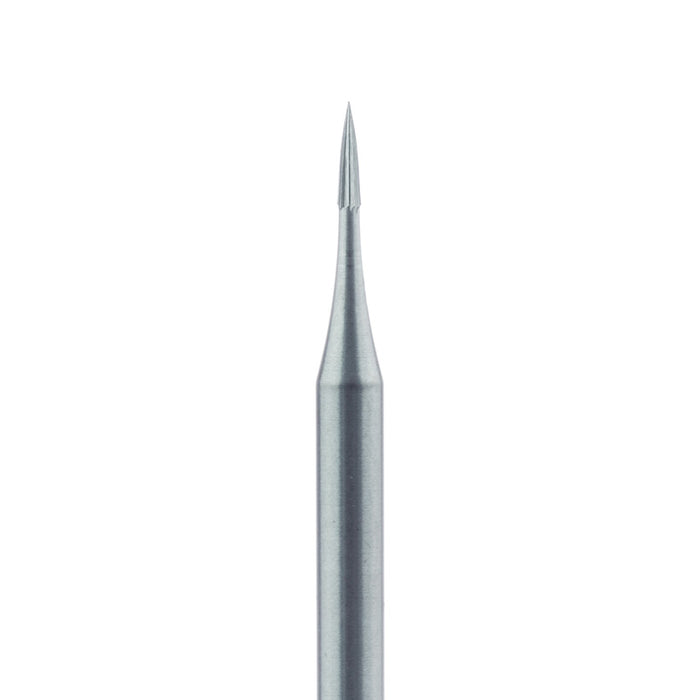Trimming & Finishing Carbide Bur, Fine, Flame, 0.8mm Ø, HP - HM246-008-HP - Avtec Dental