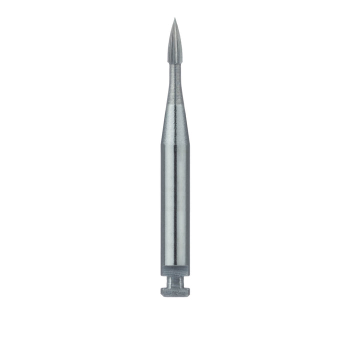Trimming & Finishing Carbide Bur, Fine, Small Flame, 1.2mm Ø, RA - HM246-012-RA - Avtec Dental
