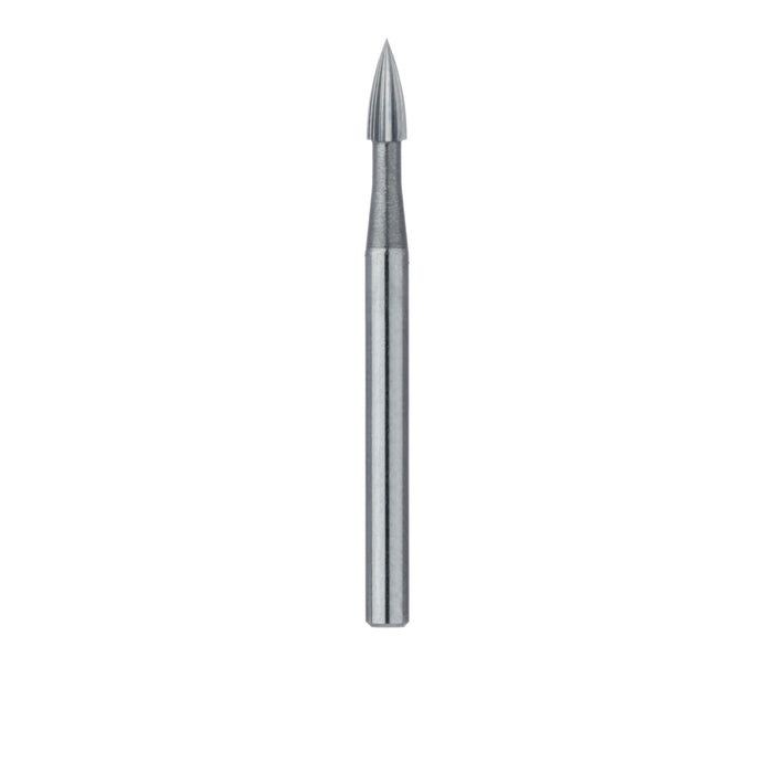 Trimming & Finishing Carbide Bur, Fine, Small Flame, US#7904, 1.4mm Ø, FG - HM246-014-FG - Avtec Dental